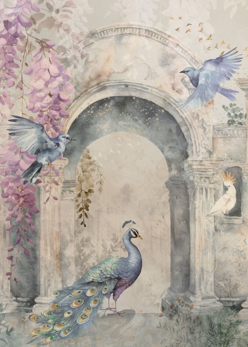 Behang Vintage Garden Arch