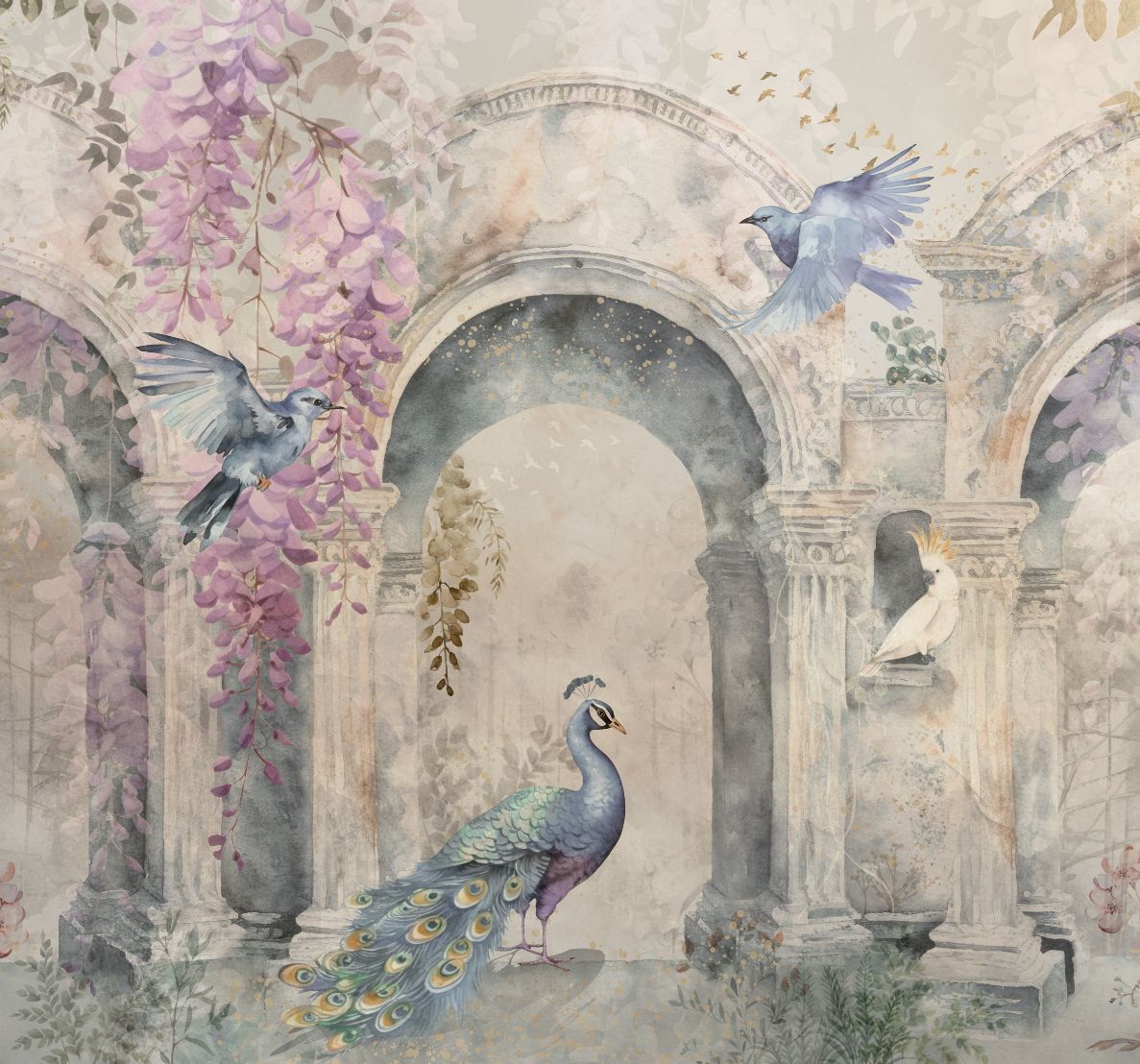 Behang Vintage Garden Arch