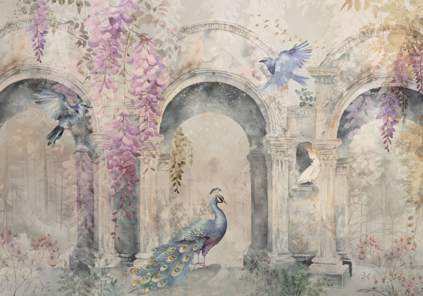 Behang Vintage Garden Arch