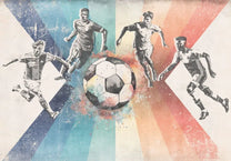 Wallpaper Football | Men | Blue