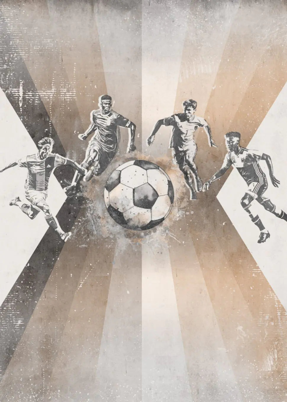 Wallpaper Football | Men | Taupe