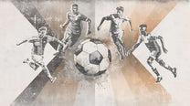 Wallpaper Football | Men | Taupe