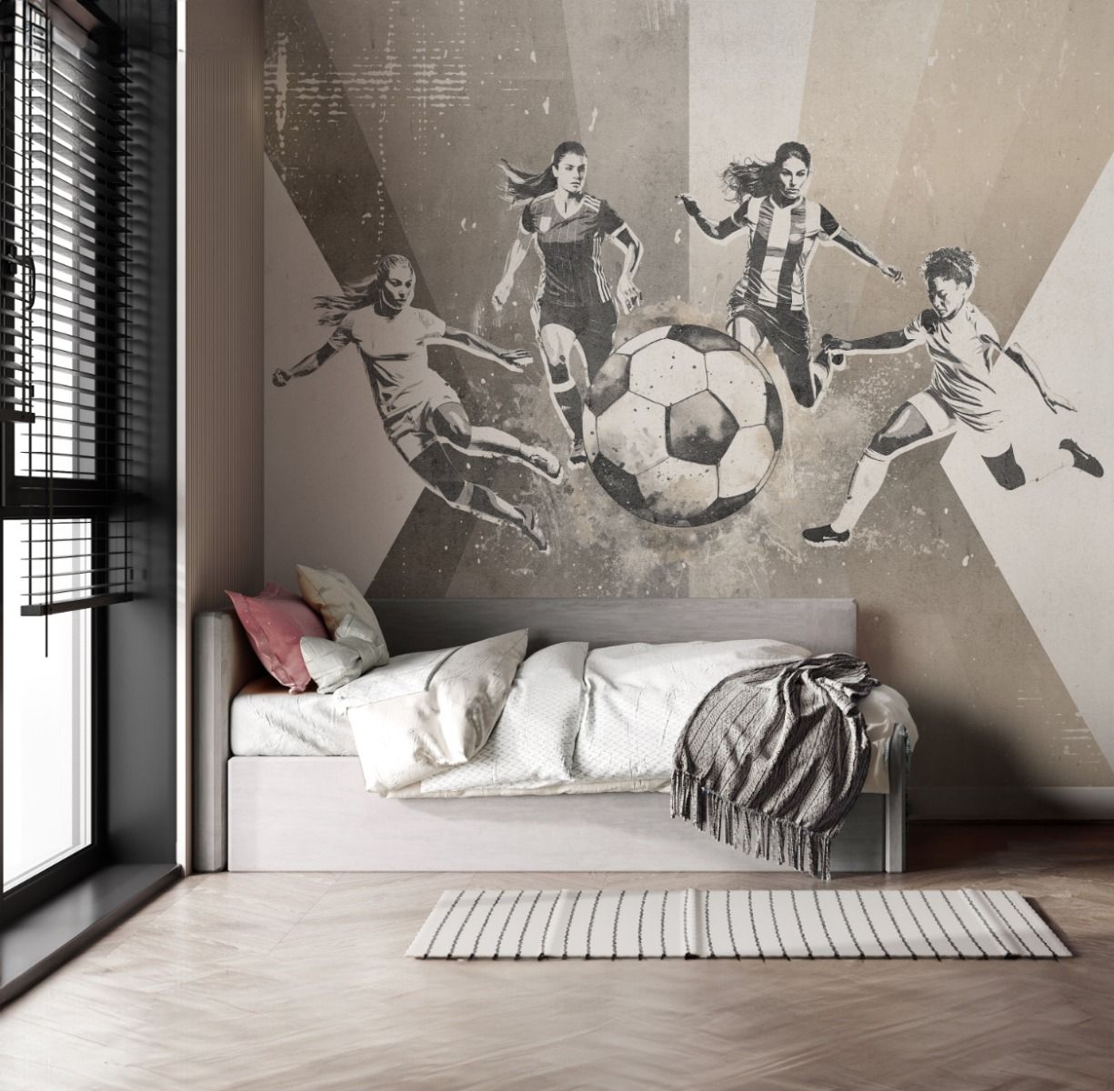 Wallpaper Football | Women | Taupe