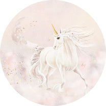 Wallpaper circle Dreamy unicorn | Pink