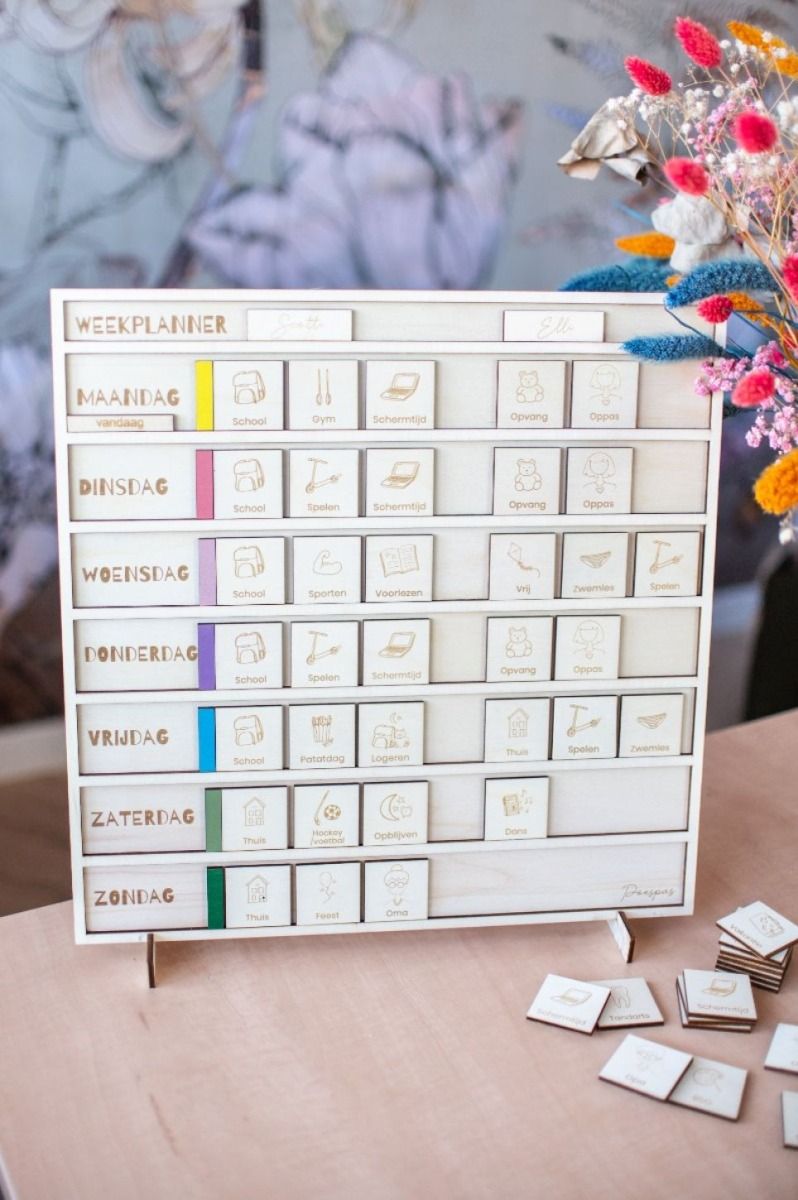 Weekly planner with 46 icons | Studio Poespas