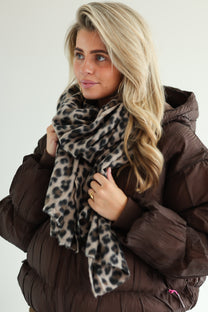 Sjaal Leo | Taupe