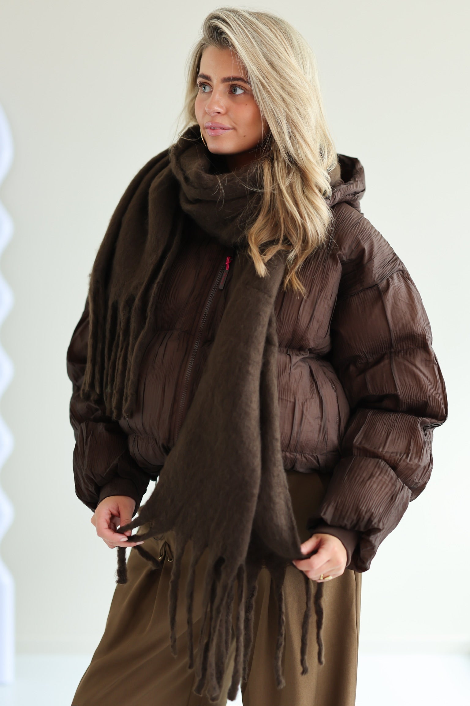 Sjaal Dani | Dark Brown