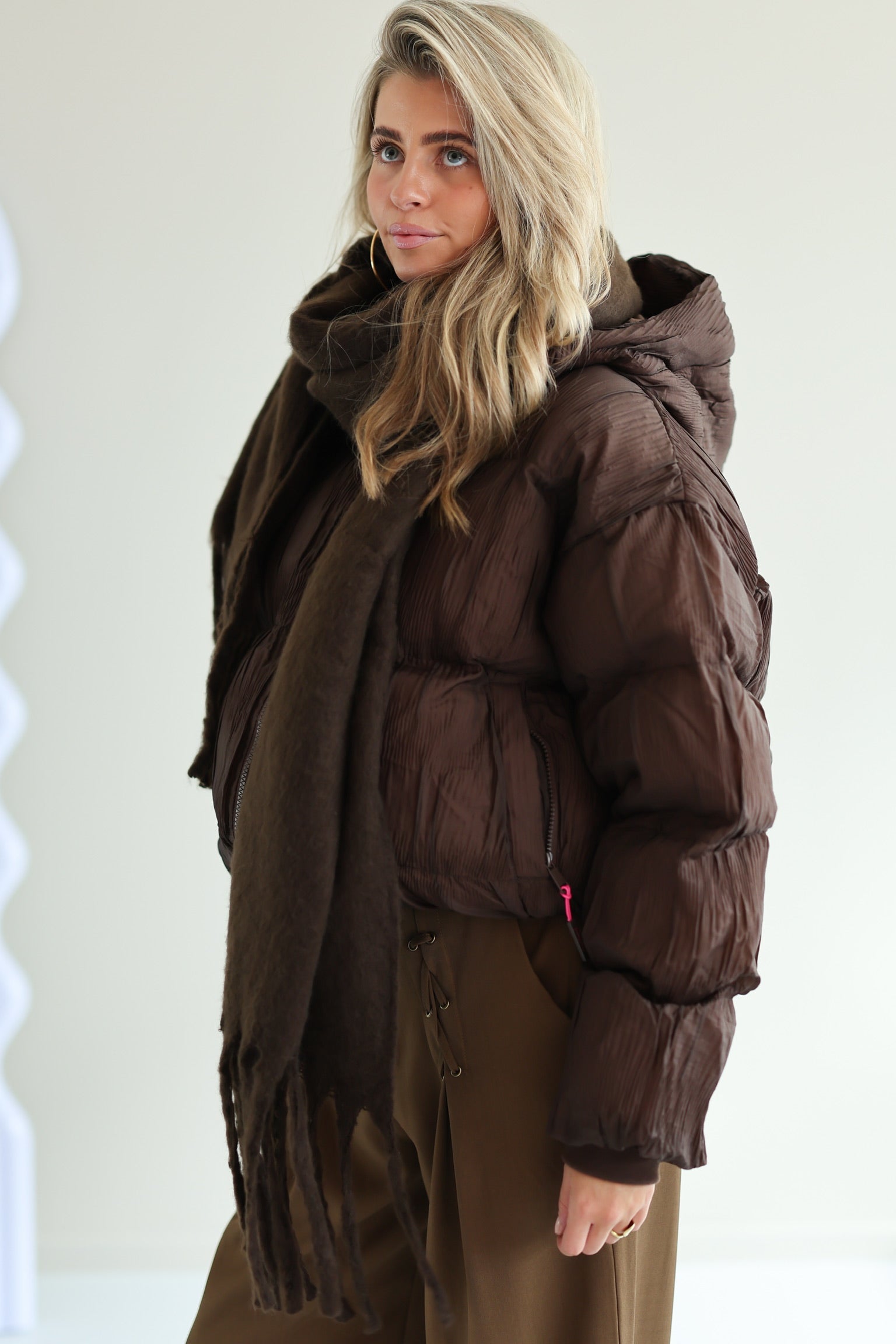 Sjaal Dani | Dark Brown
