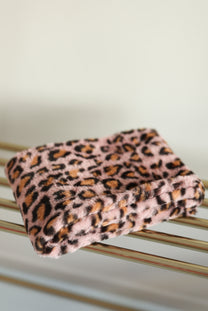Sjaal pink leopard