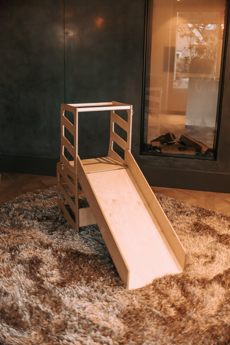 Modulair kidsmeubel | Keukenkruk | Bureau | Glijbaan