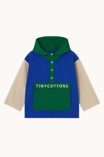 Color block jacket | Ultramarine:dark emerald | Tinycottons 1