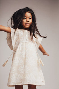 Woven dress Muze | Off-white shell | Baje Studio 1