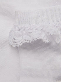 Ankle sok lace | White | Minymo