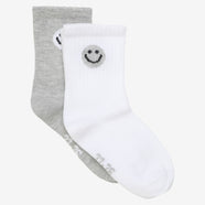 Tennis socks (2-pack) | Light grey melange | Minymo