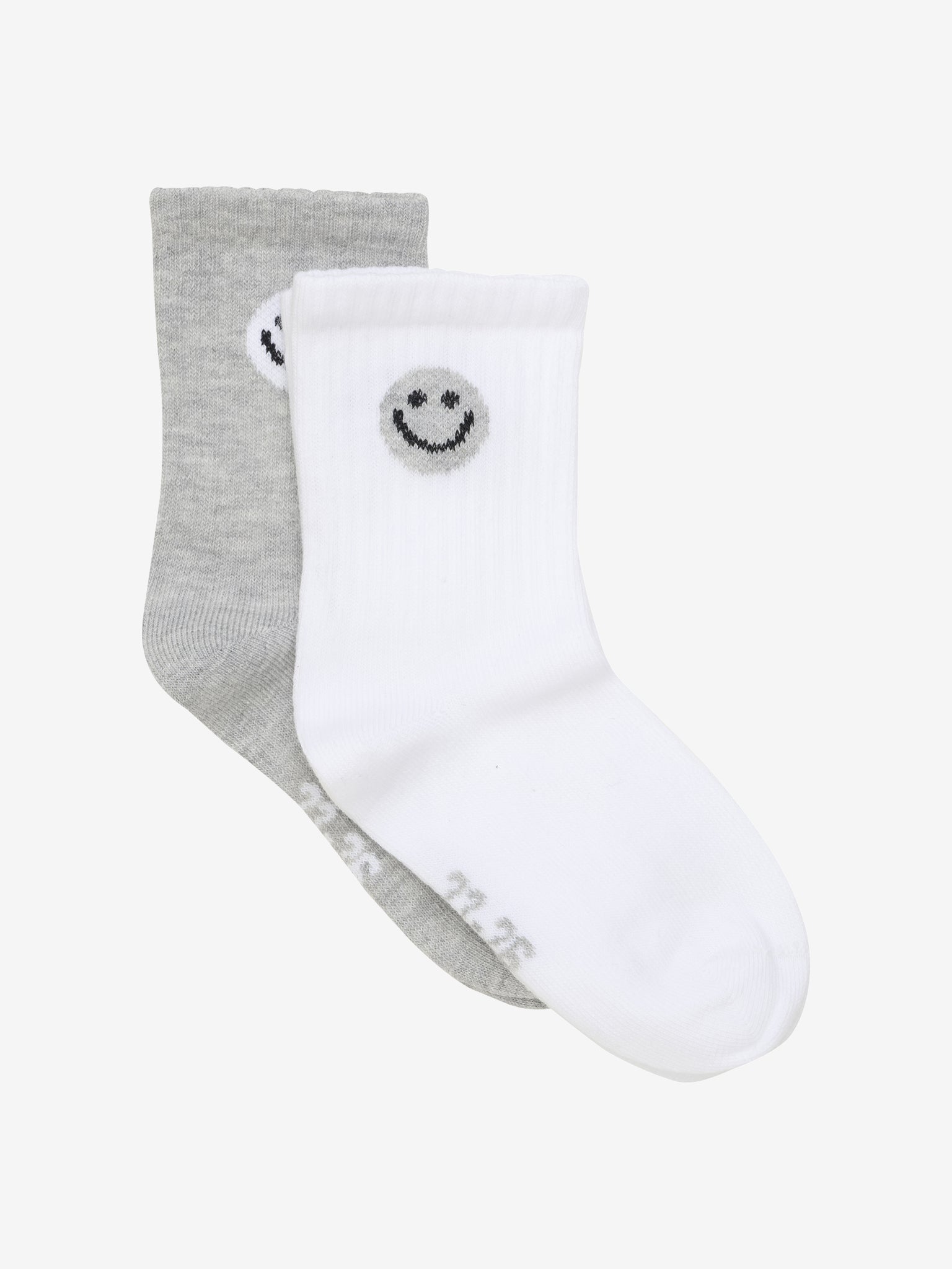 Tennis socks (2-pack) | Light grey melange | Minymo