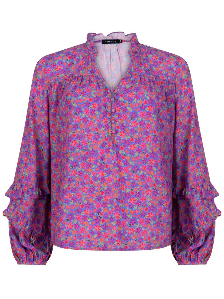 Blouse-Ellie-multi-flower-front