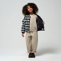 Winterjas Alpaca Punch | Teddy Blue Argyle | GoSoaky