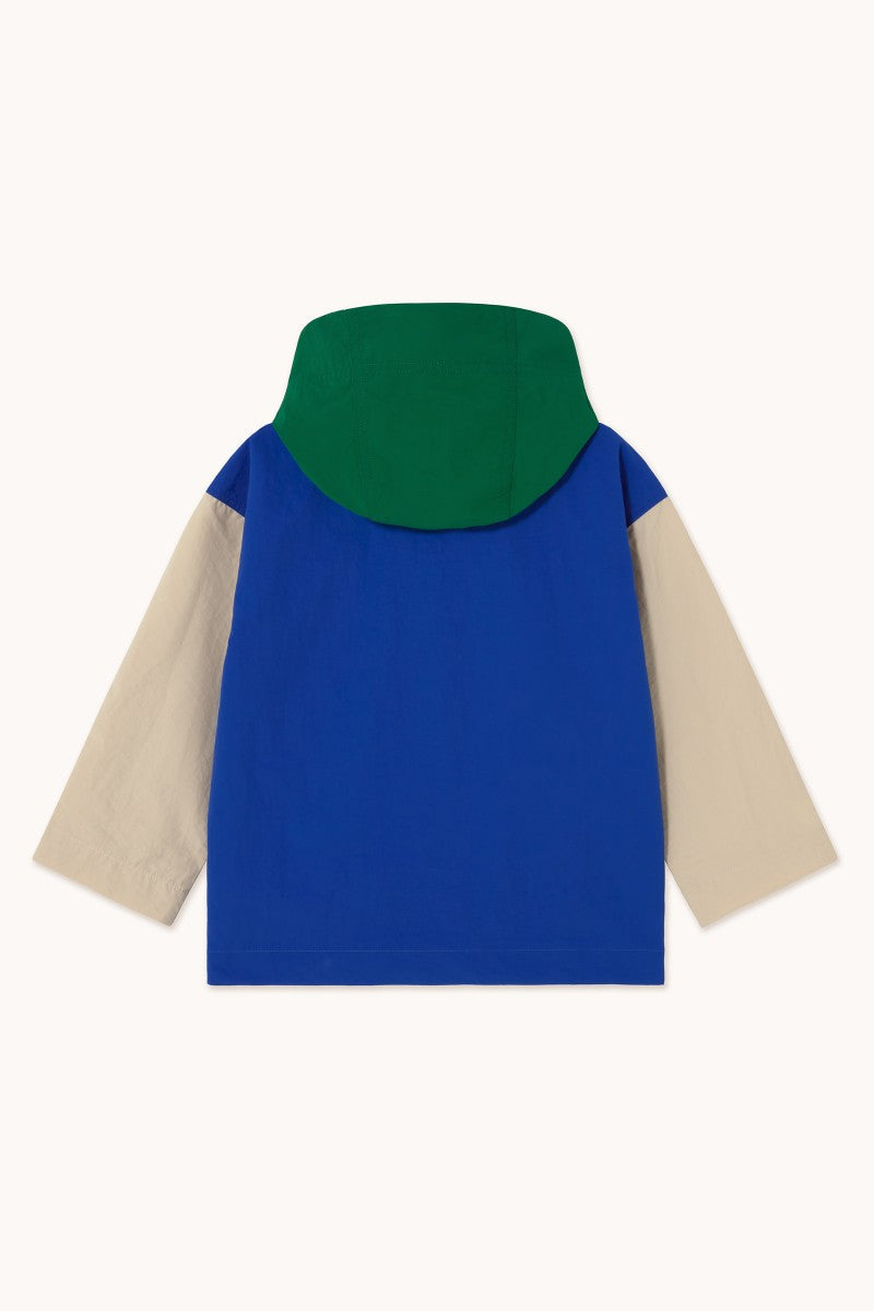 Color block jacket | Ultramarine:dark emerald | Tinycottons 2