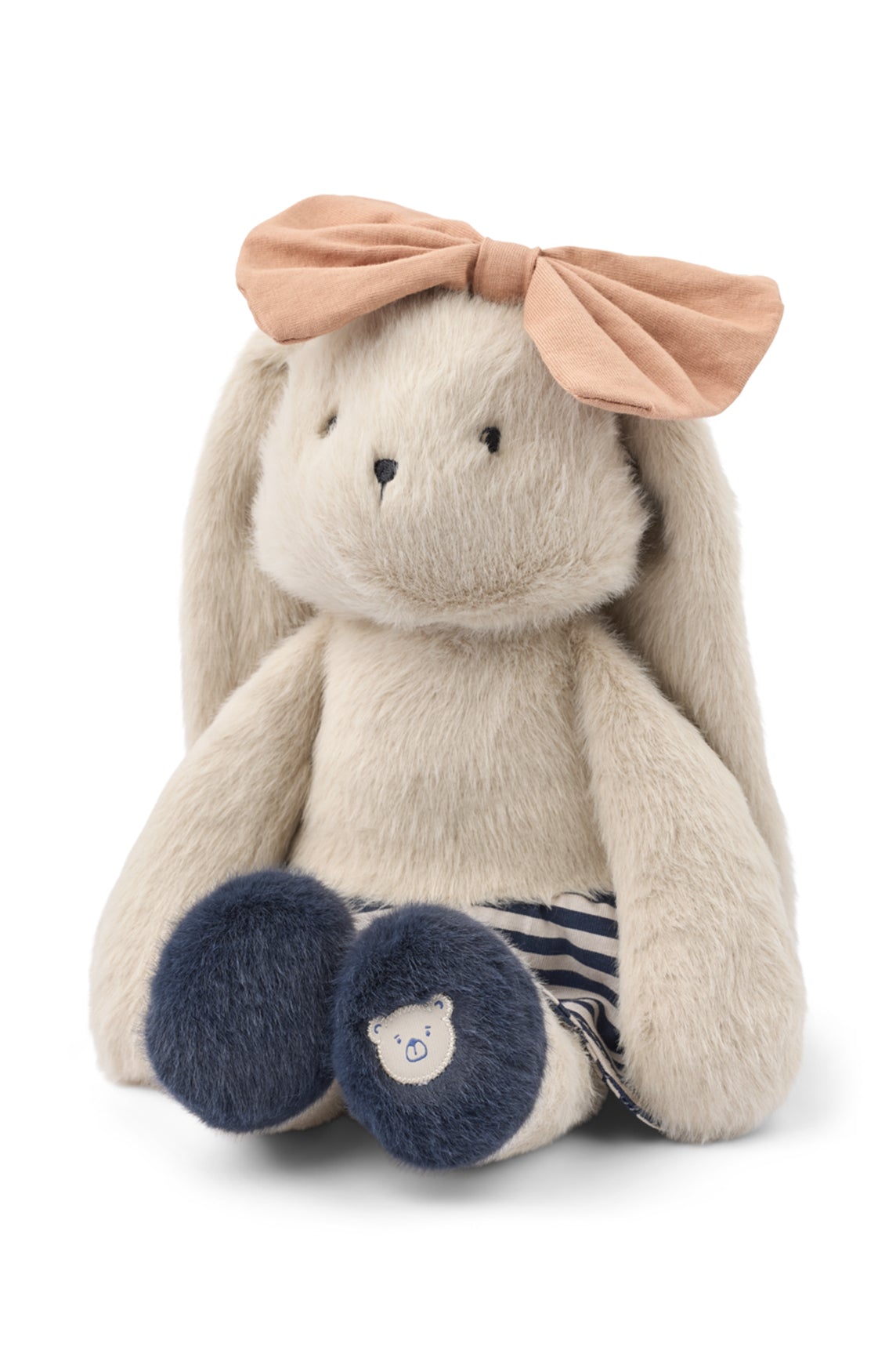 Babette rabbit celebration teddy | Mist/navy stripe mix | Liewood