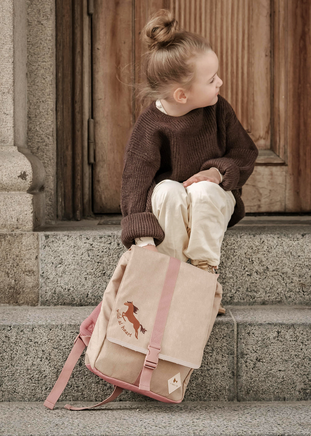 Backpack small wild at heart | Caramel | Fabelab