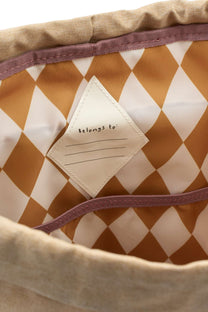 Backpack large wild at heart | Caramel | Fabelab