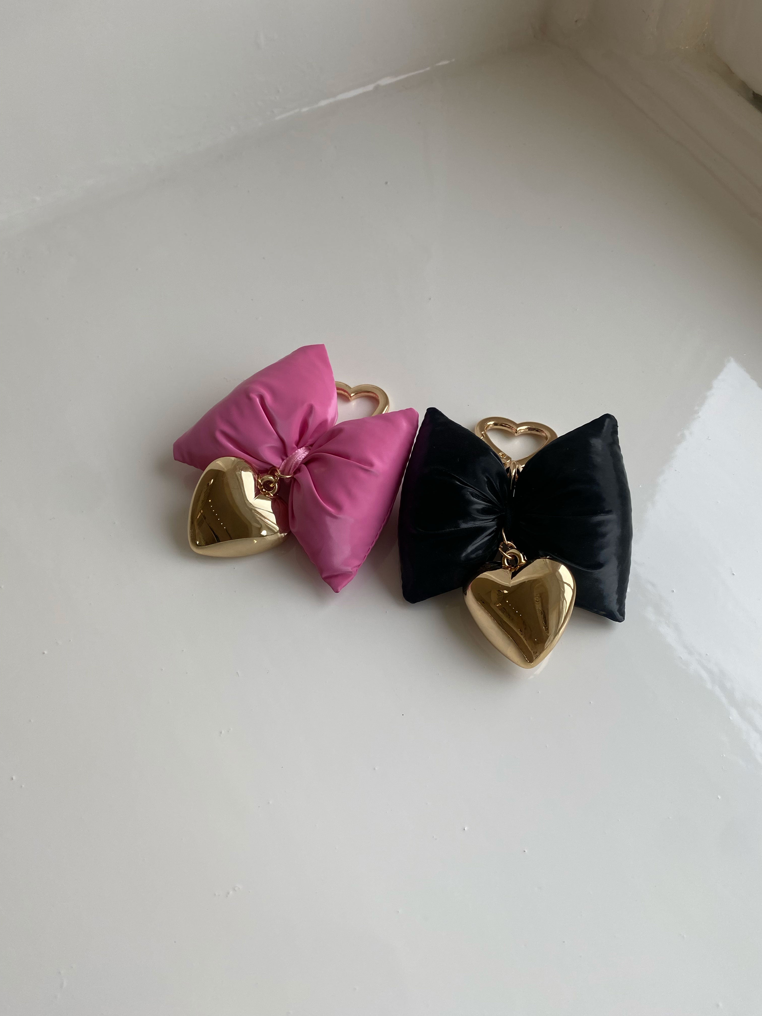 Bag charm pink bow