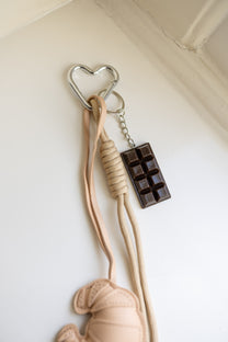 Bag charm beige crossiant