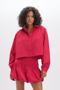 Balloonfit skirt Rhea | Raspberry | Refined Department