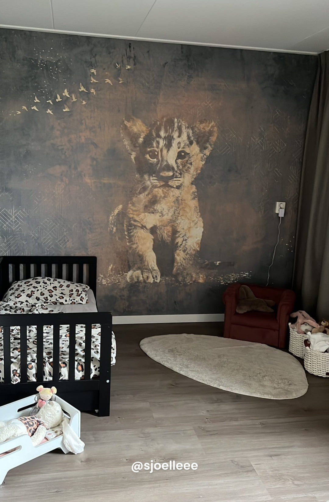 Behang Hakuna matata | Blauw / goud | Jungle collection