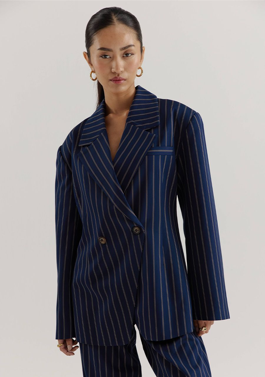 Blazer Anne | Blue stripe | Harper & Yve