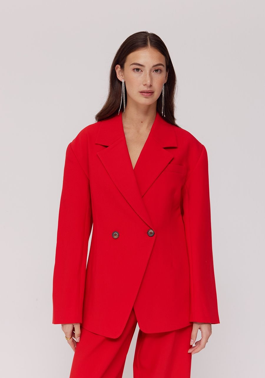 PRE-ORDER: Blazer Anne | Poppy red | Harper & Yve