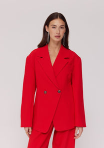 PRE-ORDER: Blazer Anne | Poppy red | Harper & Yve