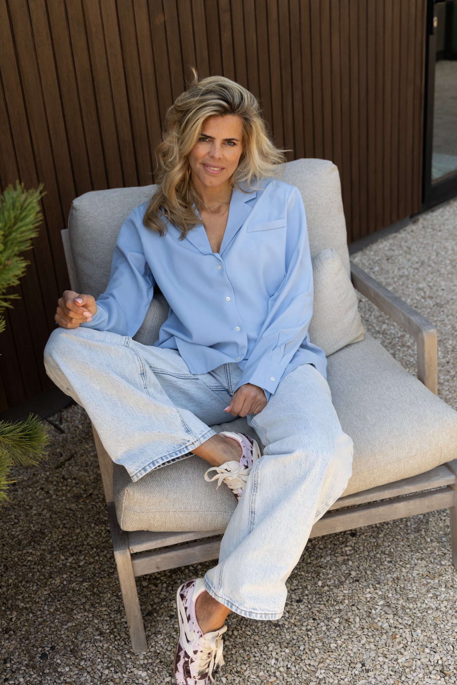 Blazer Noomi | Light blue | Studio Amaya