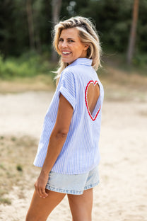 Blouse Chérie | Blauw