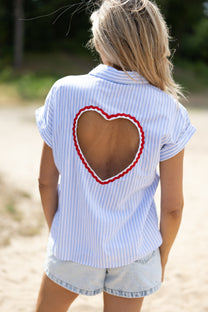 Blouse Chérie | Blauw