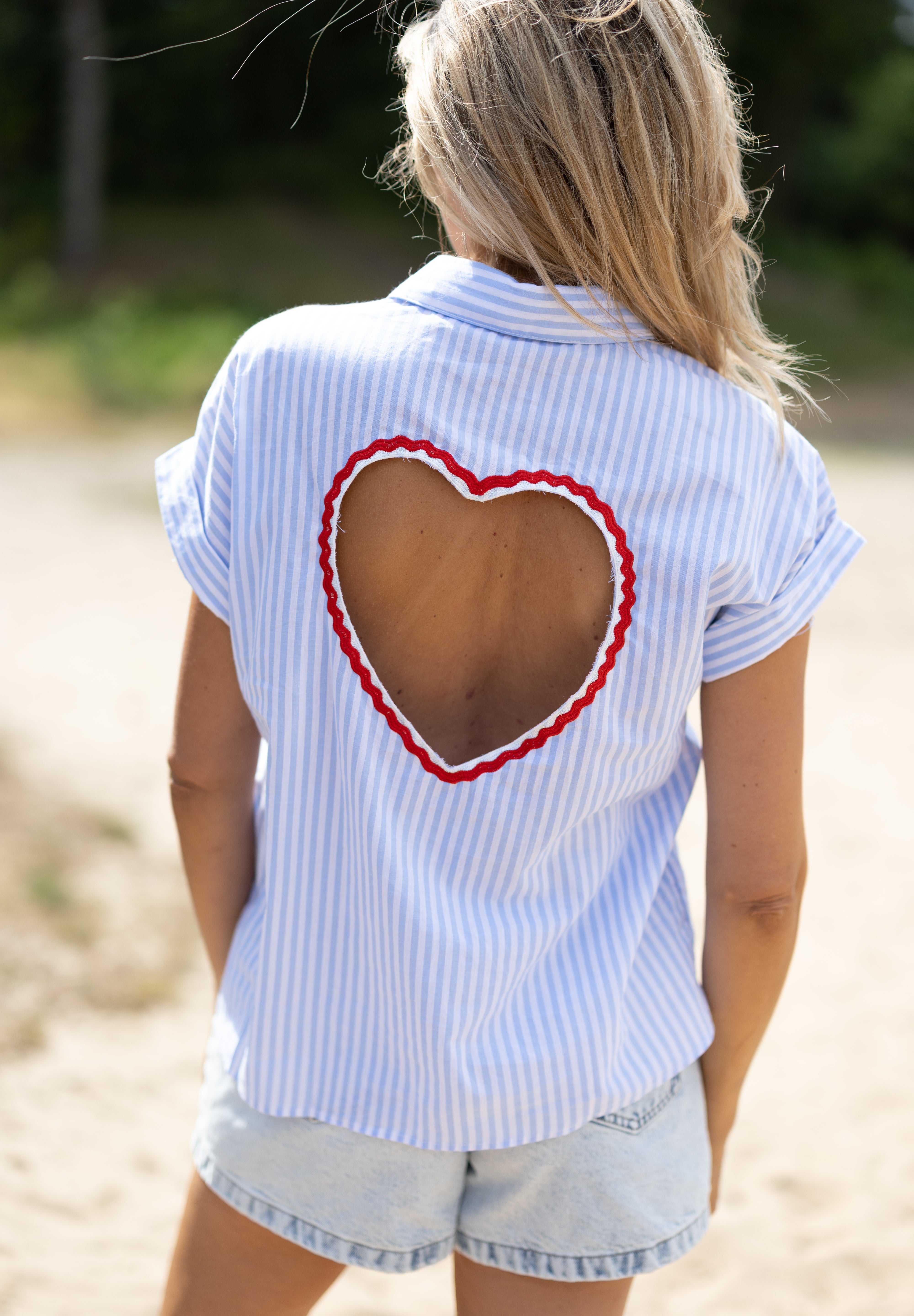 Blouse Chérie | Blauw