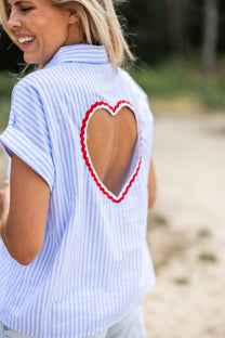 Blouse Chérie | Blauw