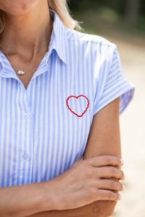 Blouse Chérie | Blauw