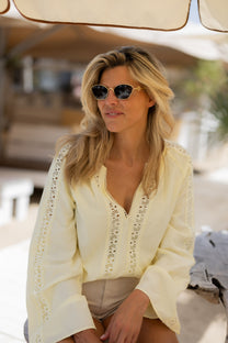 Blouse Sunny | Butter yellow | Studio Poespas