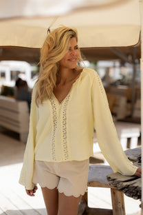 Blouse Sunny | Butter yellow | Studio Poespas