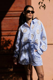 Blouse Tara | Blue | Amaya Amsterdam