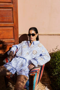 Blouse Tara | Blue | Amaya Amsterdam