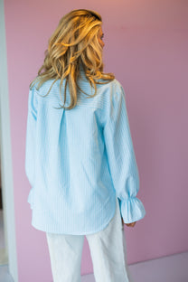 Blouse love story | Striped mint | Studio Poespas