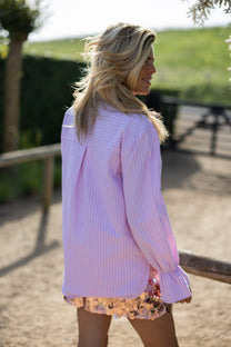 Blouse love story | Striped pink | Studio Poespas