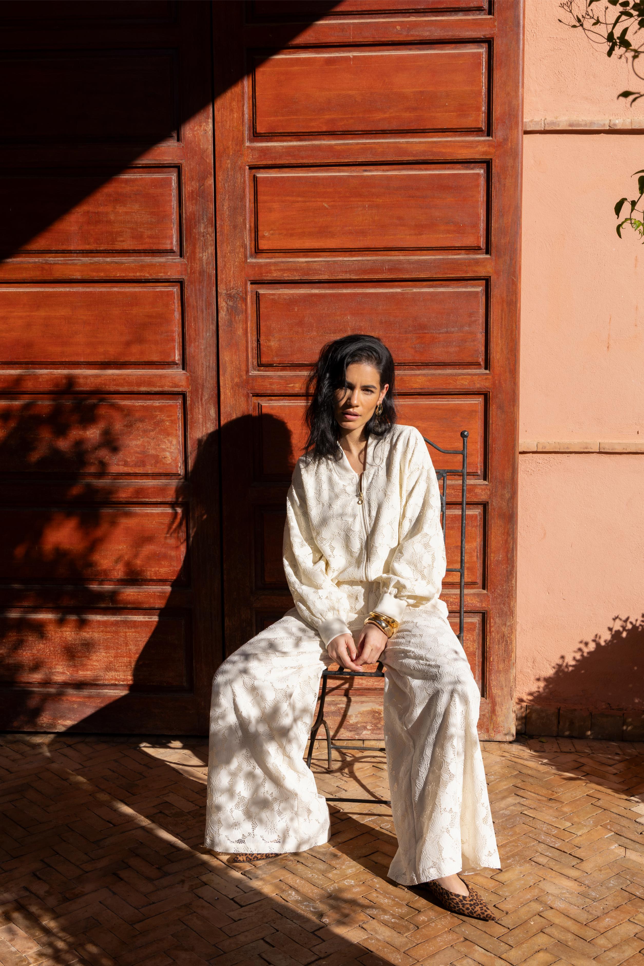 Bomber Meadow | Beige | Amaya Amsterdam