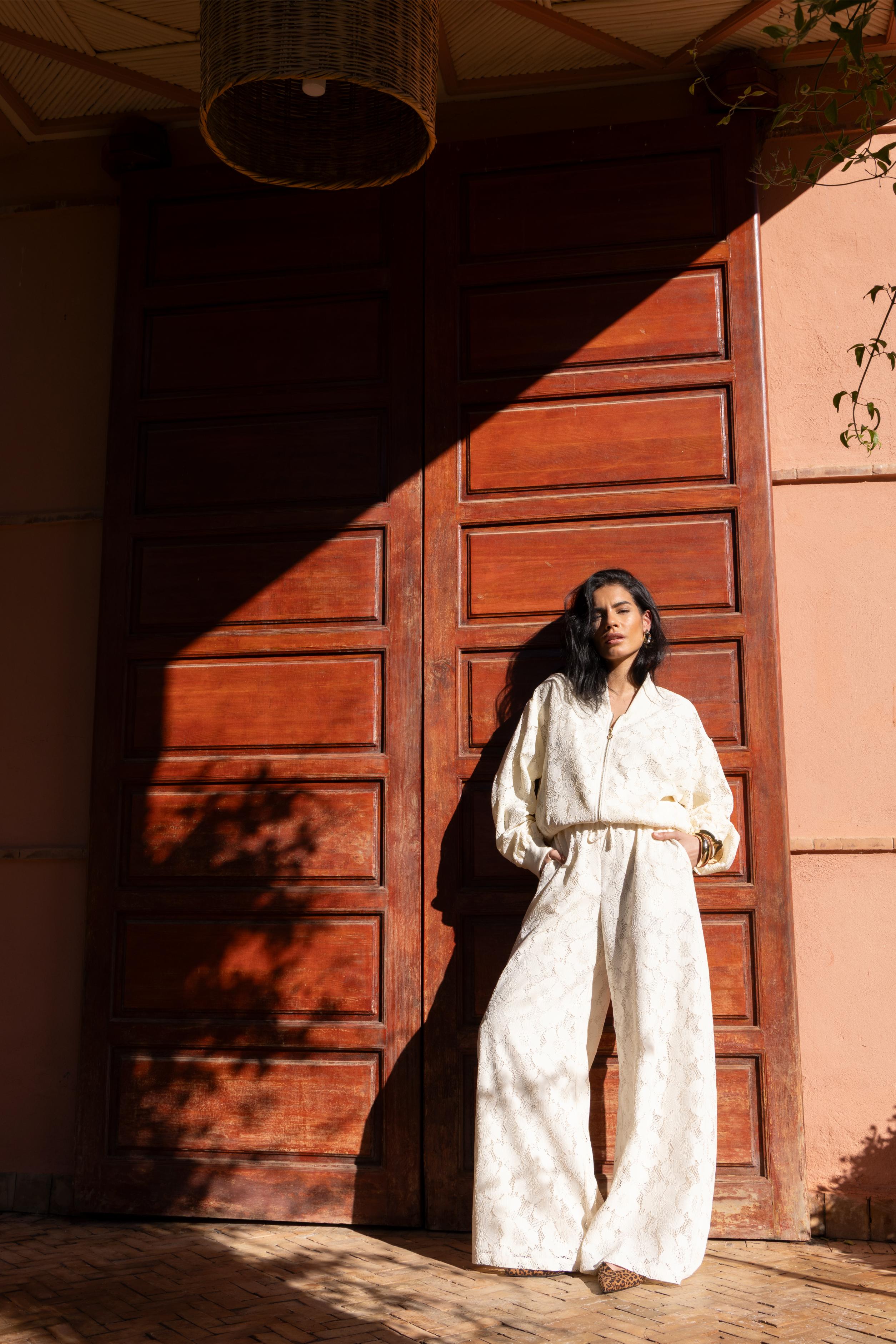 Bomber Meadow | Beige | Amaya Amsterdam