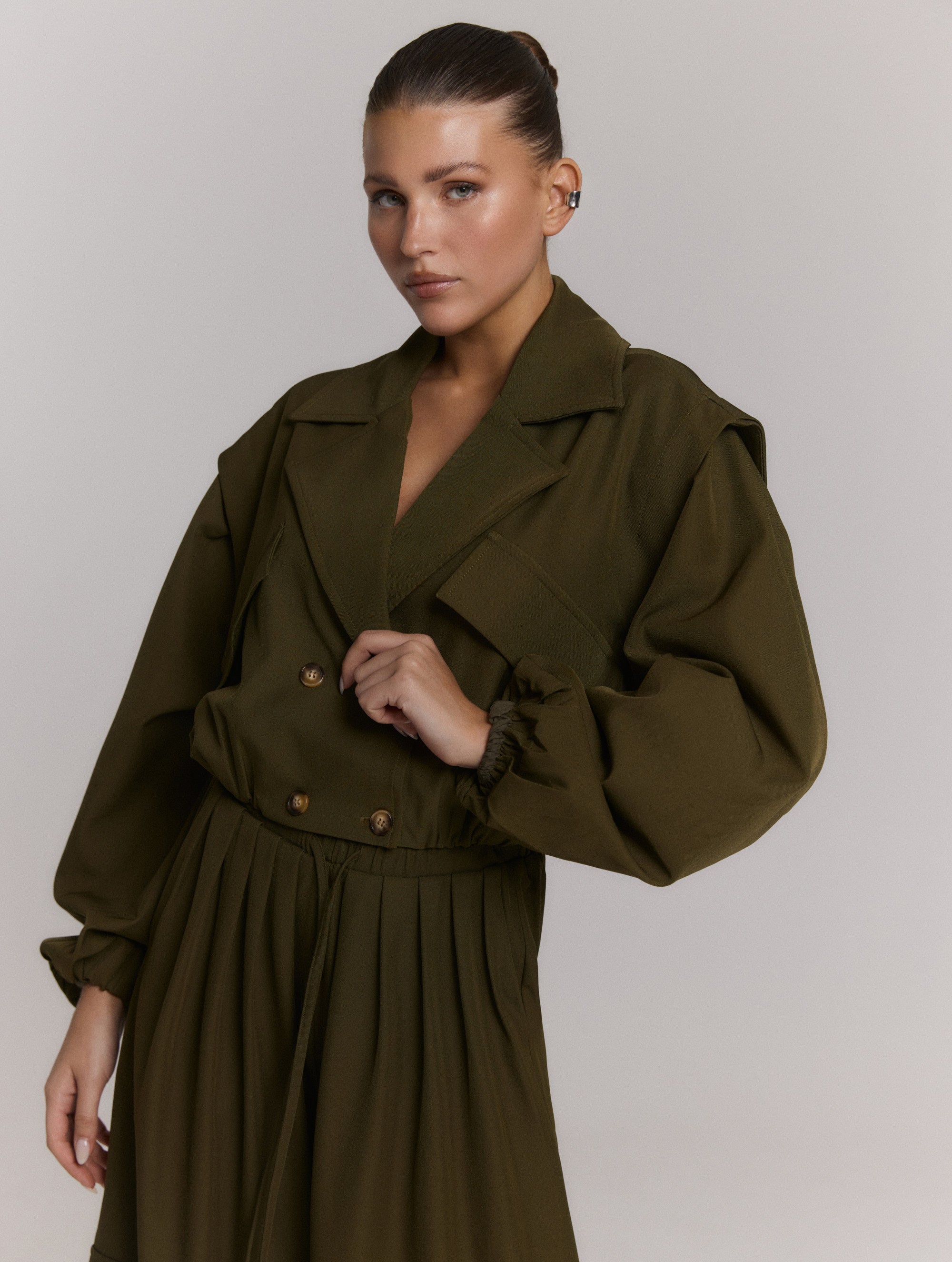Bomber trenchcoat Laya | Army | Refined Department