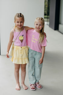 Boxy T-shirt ice cream | Podium pink | Sproet & Sprout