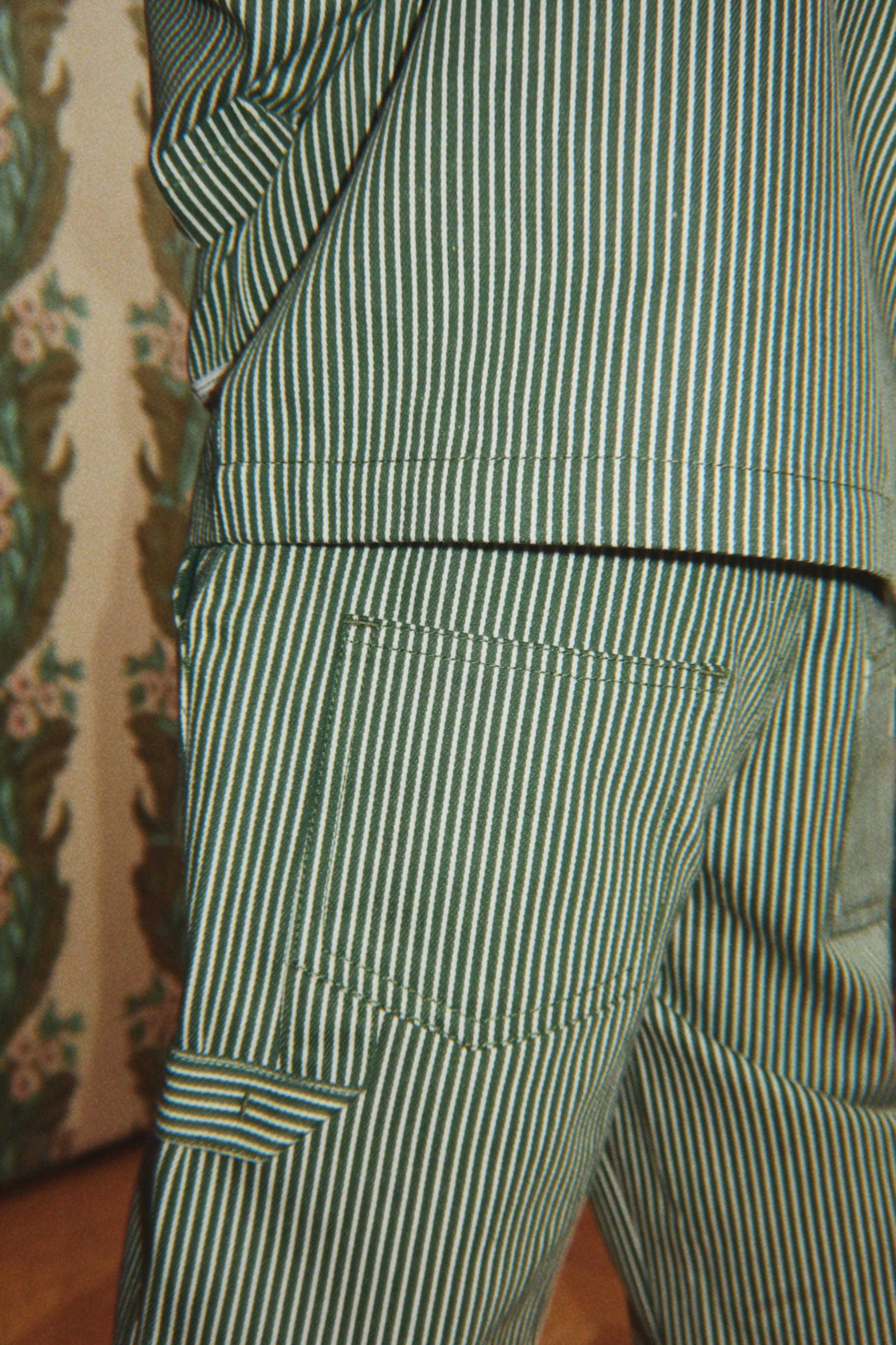 Broek Luc | Milk Verte Stripe | Konges Sløjd