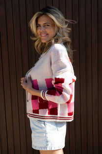 Cardigan Berry Bestie | Pink | Studio Poespas